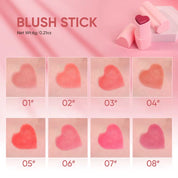 50pcs Private Label Heart Cream Blush Stick
