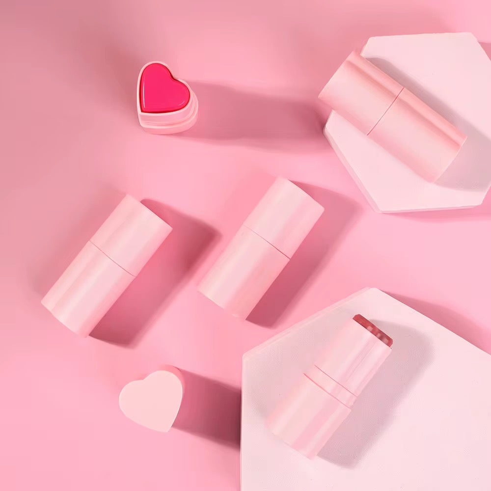 50pcs Private Label Heart Cream Blush Stick
