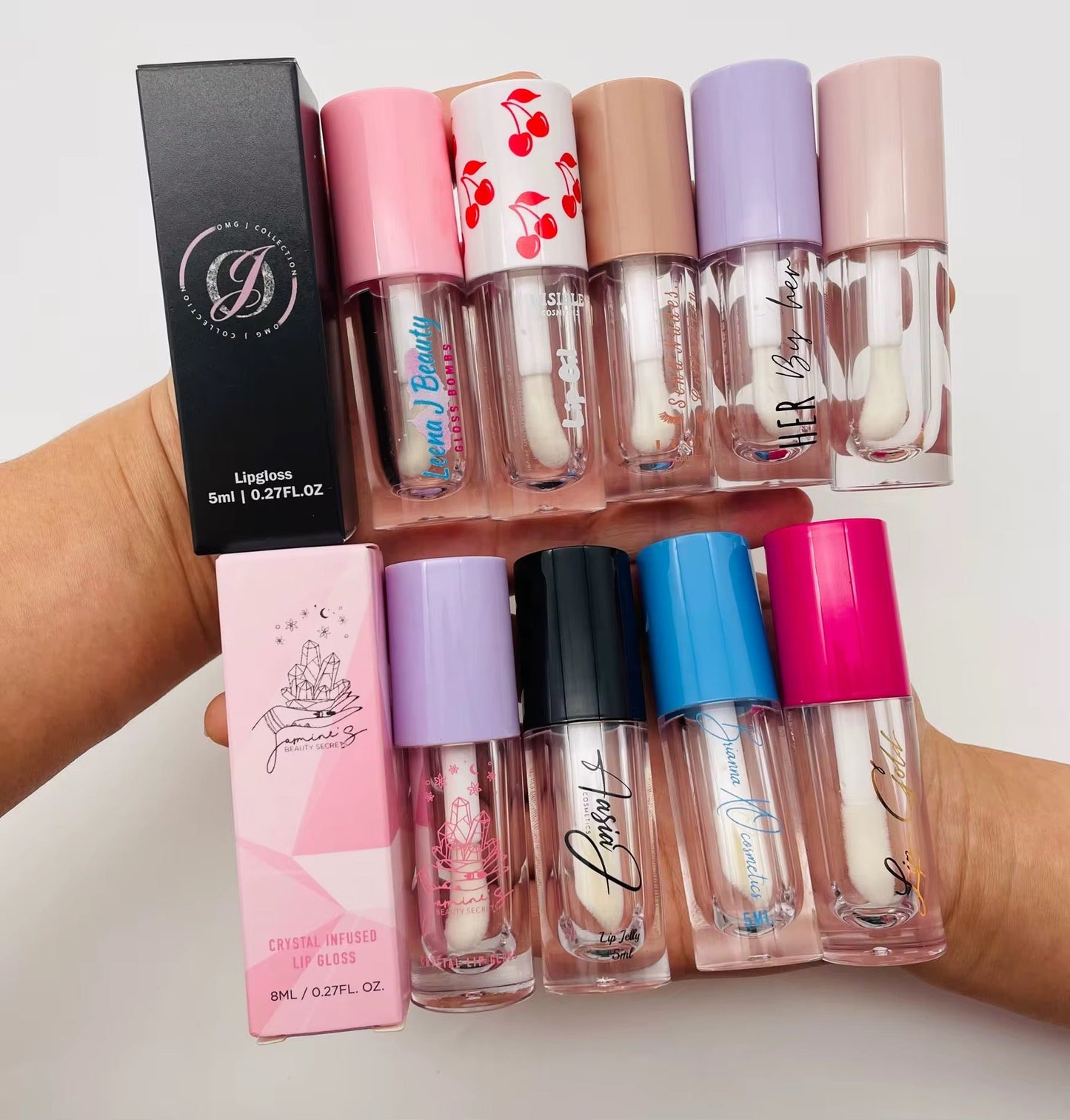 50pcs Private Label Empty Lip Gloss/Lipstick/Lip Oil Tubes