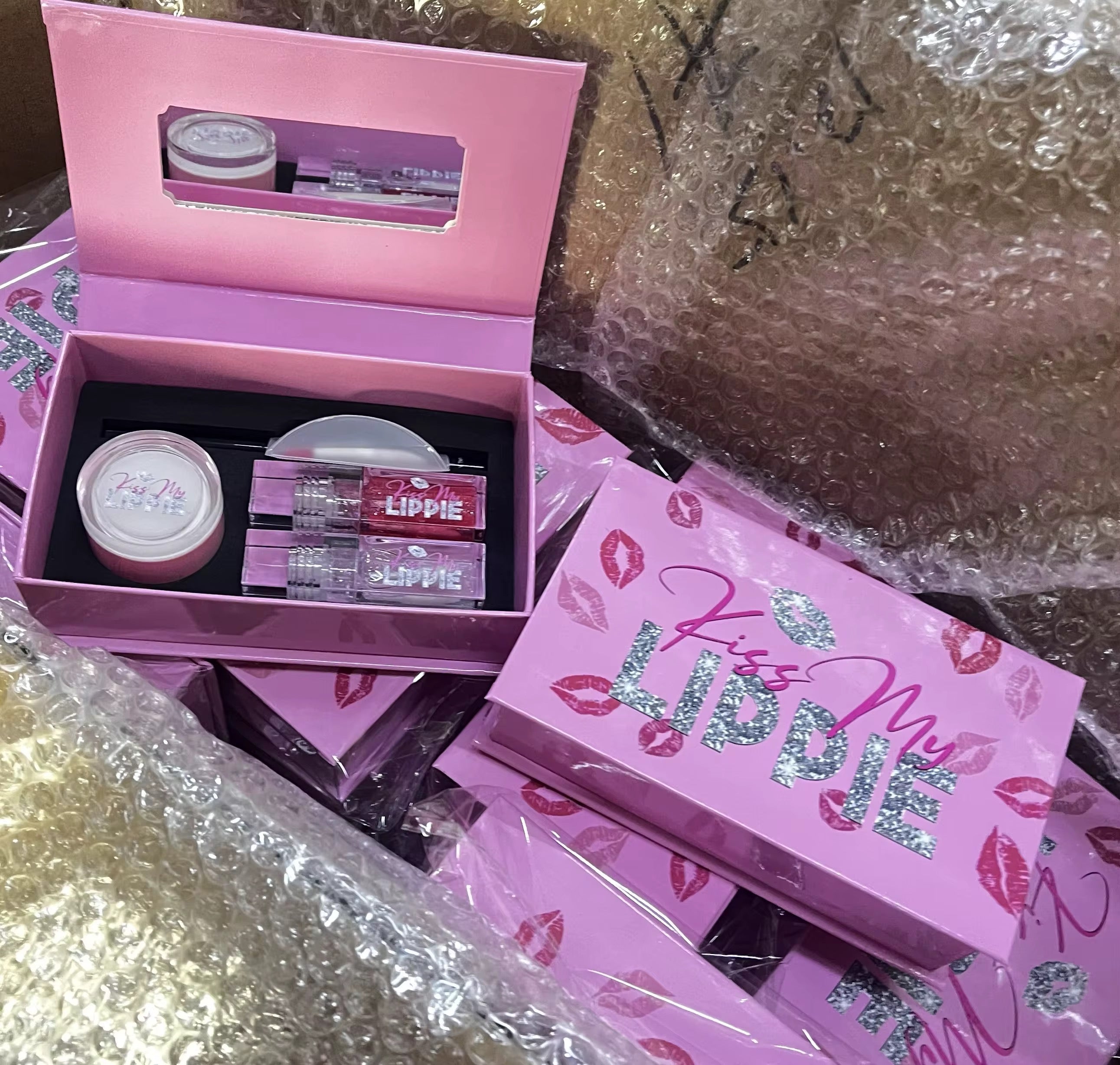 25 Sets 4-in-1 Private Label Lip Care Kit