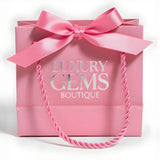 50pcs Private Label Packaging Handle Shopping Bag
