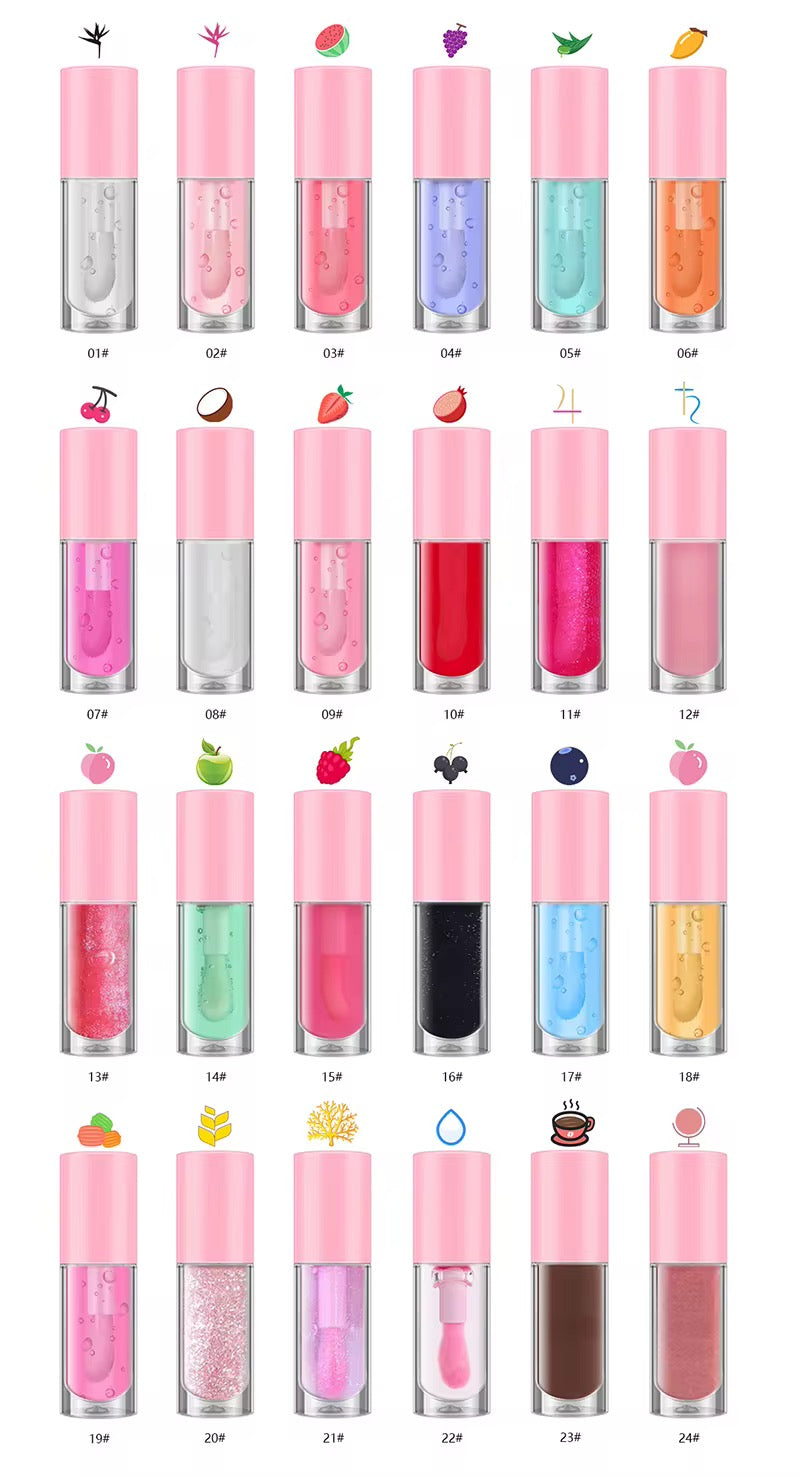 50pcs Private Label Color Changing & Hydrating Lip Plumping Oil