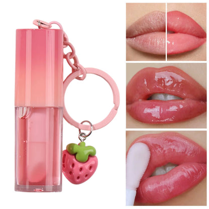 50pcs Private Label Fruity Keychain Lip Gloss