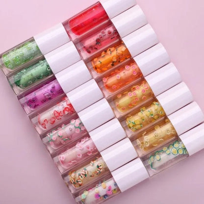 50pcs Private Label Fruit Slice Lip Oils
