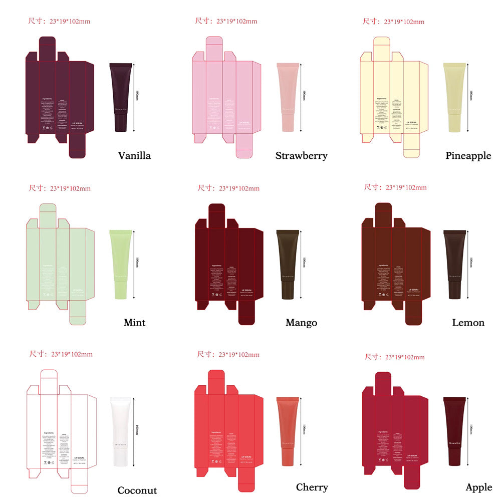 100pcs Private Label Peptide Tinted Lip Serum