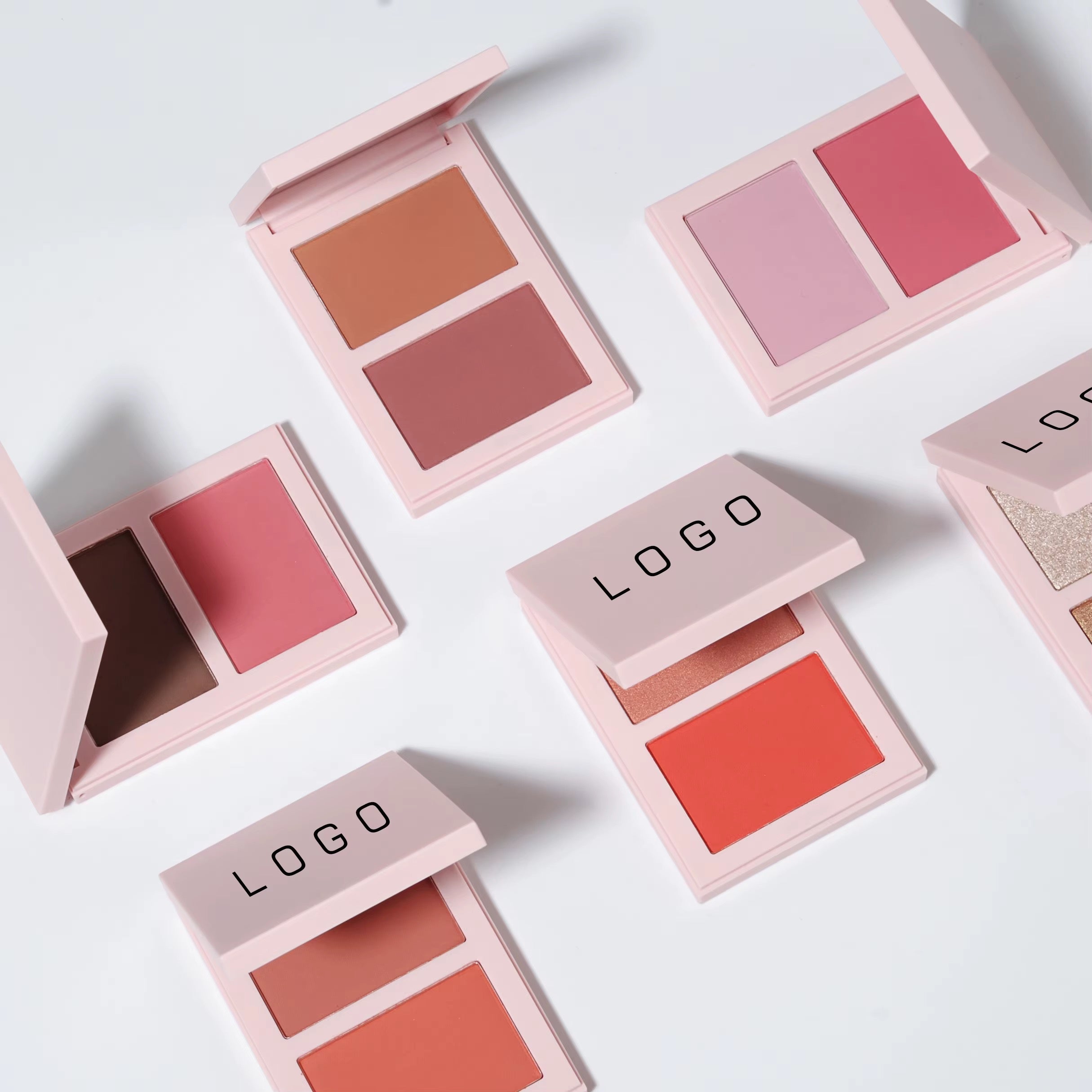 100pcs Private Label 2n1 Makeup Blush Palette (1.1)