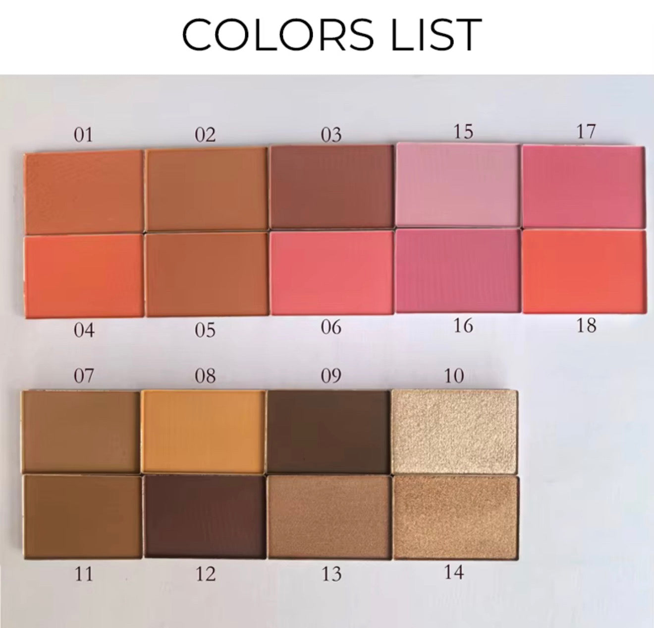 100pcs Private Label 2n1 Makeup Blush Palette (1.1)