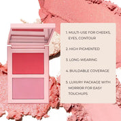 100pcs Private Label 2n1 Makeup Blush Palette (1.1)