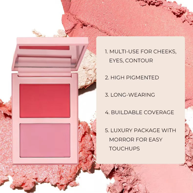 100pcs Private Label 2n1 Makeup Blush Palette (1.1)