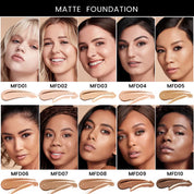 50pcs Private Label Liquid High Coverage Foundation