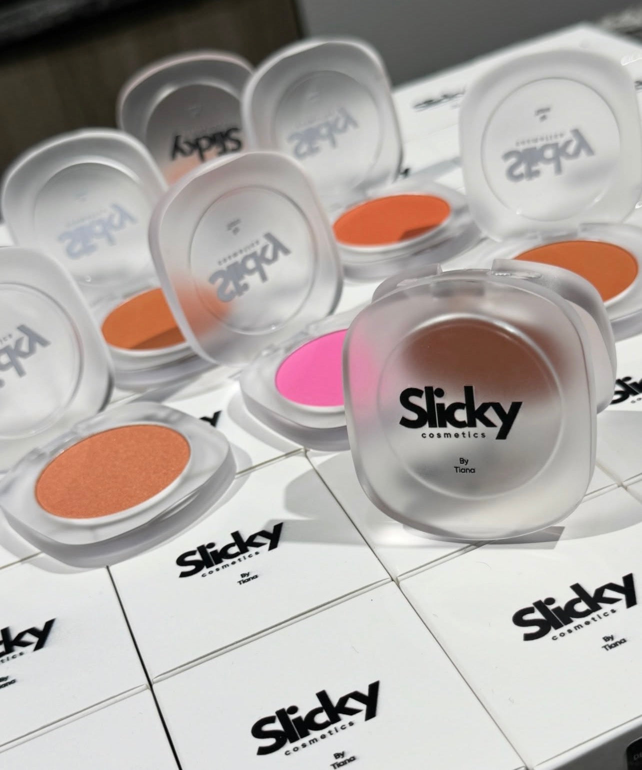 50pcs Private Label Cheek Single Matte Powder Blush Palette