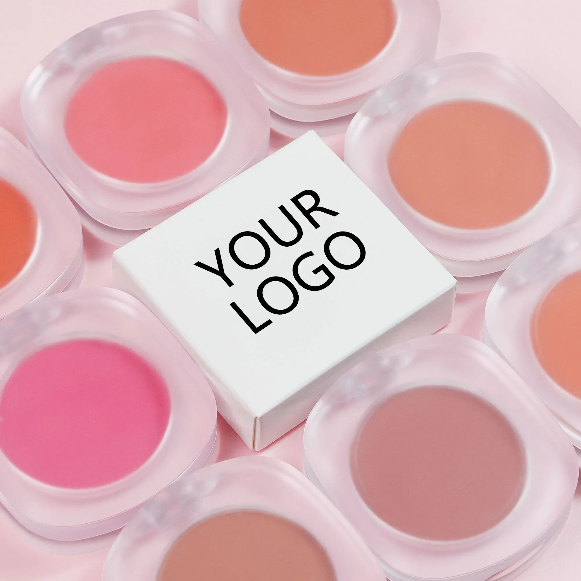 50pcs Private Label Cheek Single Matte Powder Blush Palette