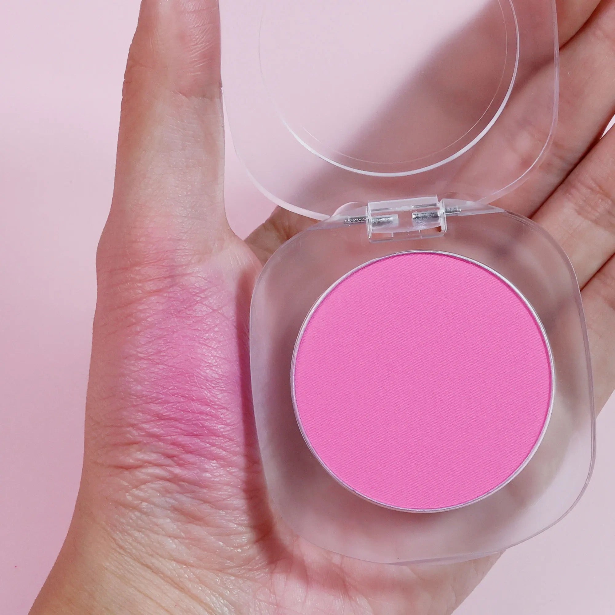 50pcs Private Label Cheek Single Matte Powder Blush Palette