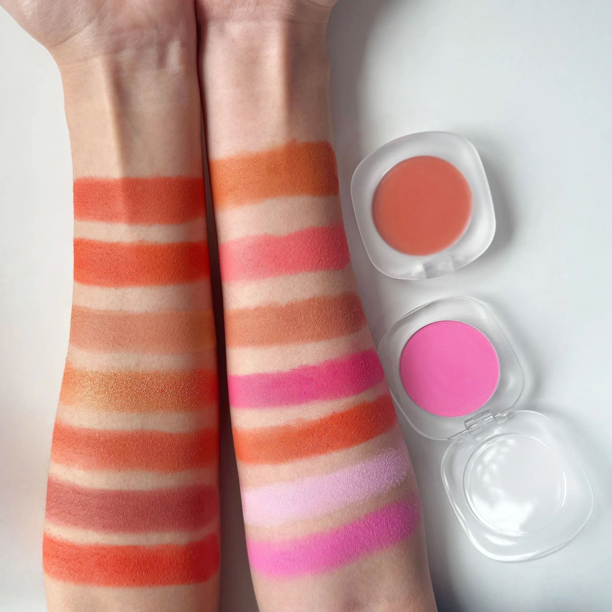 50pcs Private Label Cheek Single Matte Powder Blush Palette