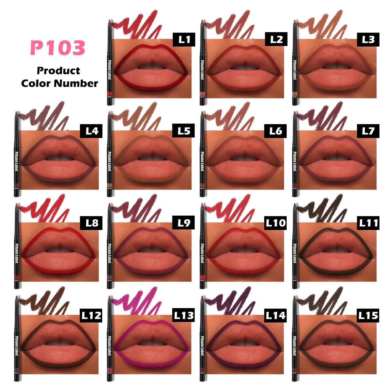 Wholesale Smudge-Proof Lip Liner (1.2)